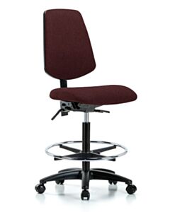 Neta ECOM Fabric High Bench Height Chair - Medium Back Nylon Base