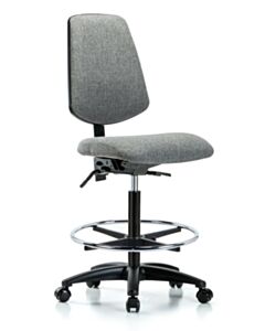 Neta ECOM Fabric High Bench Height Chair - Medium Back Nylon Base