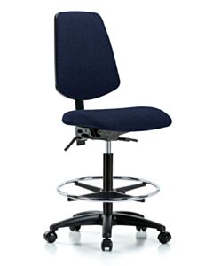 Neta ECOM Fabric High Bench Height Chair - Medium Back Nylon Base