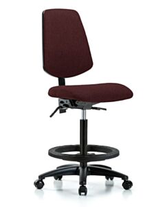 Neta ECOM Fabric High Bench Height Chair - Medium Back Nylon Base