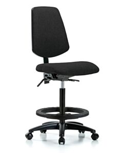 Neta ECOM Fabric High Bench Height Chair - Medium Back Nylon Base