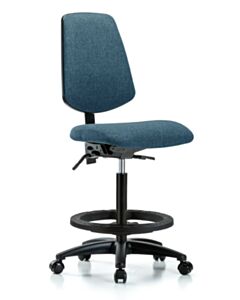 Neta ECOM Fabric High Bench Height Chair - Medium Back Nylon Base