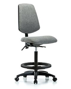 Neta ECOM Fabric High Bench Height Chair - Medium Back Nylon Base