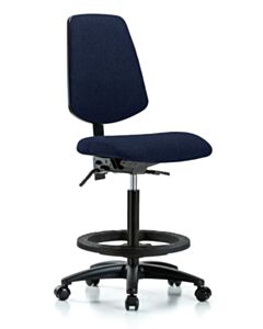 Neta ECOM Fabric High Bench Height Chair - Medium Back Nylon Base
