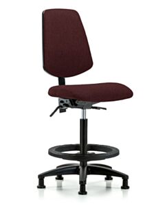 Neta ECOM Fabric High Bench Height Chair - Medium Back Nylon Base