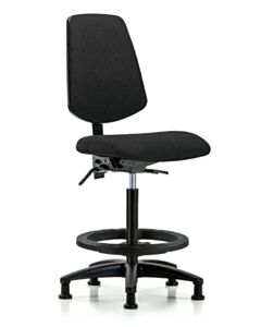 Neta ECOM Fabric High Bench Height Chair - Medium Back Nylon Base