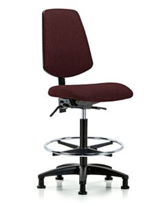 Neta ECOM Fabric High Bench Height Chair - Medium Back Nylon Base