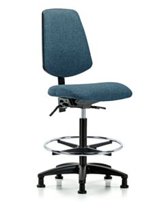 Neta ECOM Fabric High Bench Height Chair - Medium Back Nylon Base