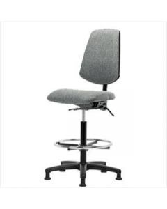 Neta ECOM Fabric High Bench Height Chair - Medium Back Nylon Base