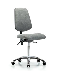 Neta ECOM Fabric Medium Bench Height Chair - Medium Back Chrome Base