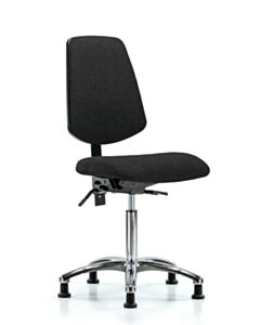 Neta ECOM Fabric Medium Bench Height Chair - Medium Back Chrome Base