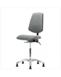 Neta ECOM Fabric Medium Bench Height Chair - Medium Back Chrome Base