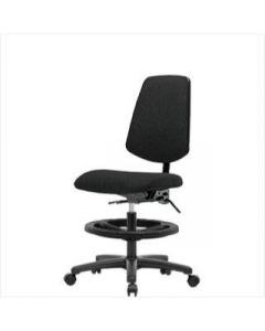 Neta ECOM Fabric Medium Bench Height Chair - Medium Back Nylon Base