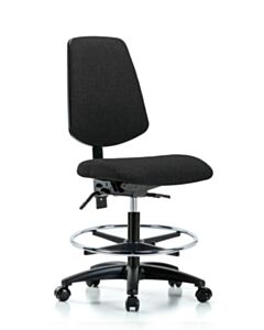 Neta ECOM Fabric Medium Bench Height Chair - Medium Back Nylon Base