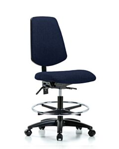 Neta ECOM Fabric Medium Bench Height Chair - Medium Back Nylon Base