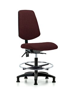 Neta ECOM Fabric Medium Bench Height Chair - Medium Back Nylon Base