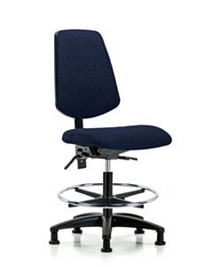 Neta ECOM Fabric Medium Bench Height Chair - Medium Back Nylon Base