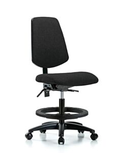 Neta ECOM Fabric Medium Bench Height Chair - Medium Back Nylon Base