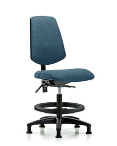 Neta ECOM Fabric Medium Bench Height Chair - Medium Back Nylon Base