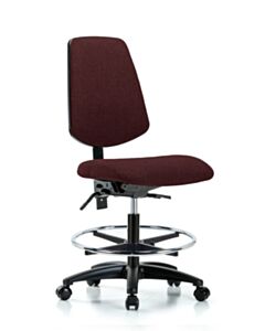 Neta ECOM Fabric Medium Bench Height Chair - Medium Back Nylon Base