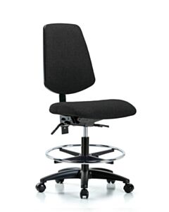 Neta ECOM Fabric Medium Bench Height Chair - Medium Back Nylon Base