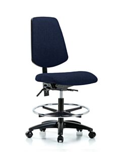 Neta ECOM Fabric Medium Bench Height Chair - Medium Back Nylon Base