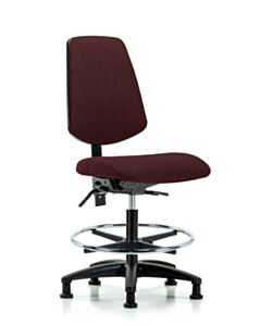 Neta ECOM Fabric Medium Bench Height Chair - Medium Back Nylon Base