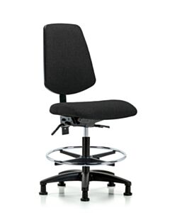 Neta ECOM Fabric Medium Bench Height Chair - Medium Back Nylon Base