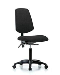 Neta ECOM Fabric Medium Bench Height Chair - Medium Back Nylon Base