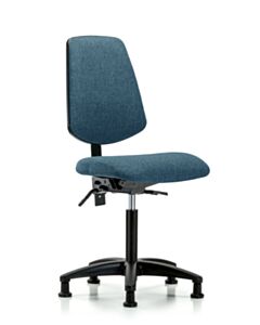 Neta ECOM Fabric Medium Bench Height Chair - Medium Back Nylon Base