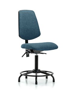 Neta ECOM Fabric Medium Bench Height Chair - Medium Back Round Tube