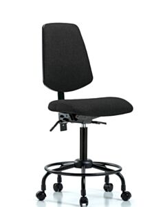 Neta ECOM Fabric Medium Bench Height Chair - Medium Back Round Tube