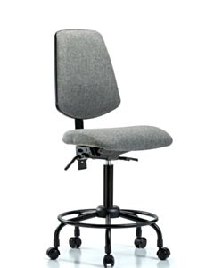 Neta ECOM Fabric Medium Bench Height Chair - Medium Back Round Tube