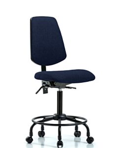 Neta ECOM Fabric Medium Bench Height Chair - Medium Back Round Tube