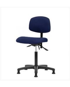 Neta ECOM Fabric Medium Bench Height Chair - Nylon Base Glides Navy