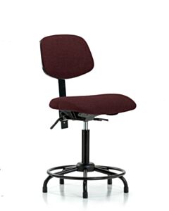 Neta ECOM Fabric Medium Bench Height Chair - Round Tube Base Tilt