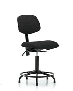 Neta ECOM Fabric Medium Bench Height Chair - Round Tube Base Tilt