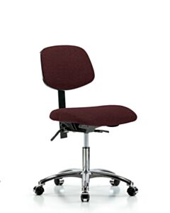 Neta ECOM Fabric Desk Height Chair - Chrome Base Tilt Chrome Casters