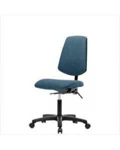 Neta ECOM Fabric Desk Height Chair - Medium Back, Nylon Base Casters