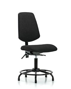 Neta ECOM Fabric Desk Height Chair - Medium Back Round Tube Base