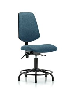 Neta ECOM Fabric Desk Height Chair - Medium Back Round Tube Base