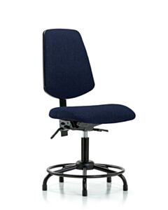 Neta ECOM Fabric Desk Height Chair - Medium Back Round Tube Base