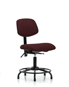 Neta ECOM Fabric Desk Height Chair - Round Tube Base Tilt Glides
