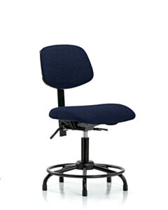 Neta ECOM Fabric Desk Height Chair - Round Tube Base Tilt Glides