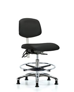 Neta ECOM Esd/Clean Room Medium Bench Height Chair - Chrome Base Tilt