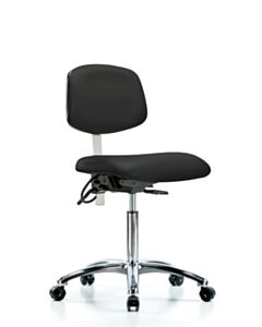 Neta ECOM Esd/Clean Room Medium Bench Height Chair - Chrome Base Tilt