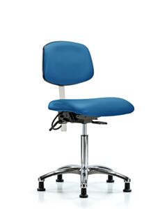 Neta ECOM Esd/Clean Room Medium Bench Height Chair - Chrome Base Tilt