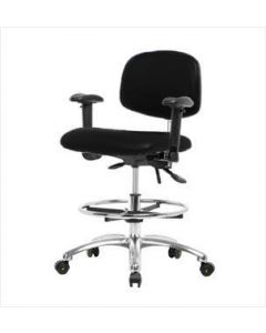 Neta ECOM Esd/Clean Room Medium Bench Height Chair - Chrome Base Tilt