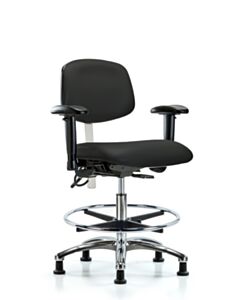 Neta ECOM Esd/Clean Room Medium Bench Height Chair - Chrome Base Tilt