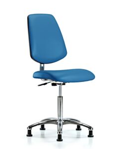 Neta ECOM Esd/Clean Room Vinyl Medium Bench Height Chair - Medium Back